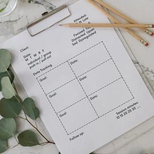 SLP data sheets | speech therapy data collection | speech therapy digital download | speech pathology office