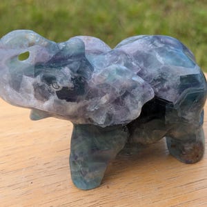 Rainbow Fluorite Elephant