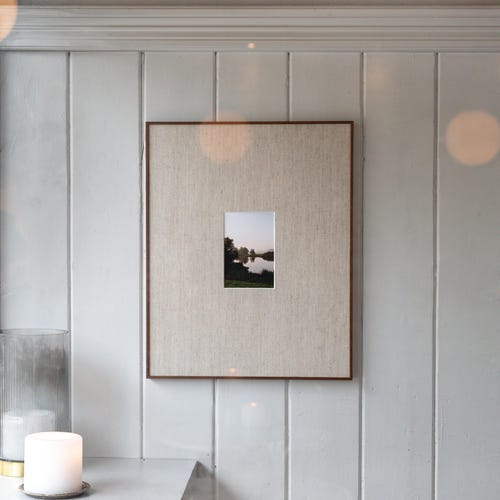Linen Passepartout With 40x50 Wooden Wenge Frame - Etsy Canada