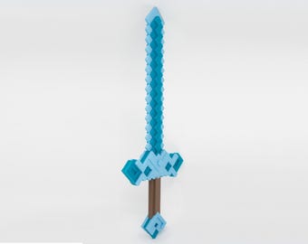 Pixelated 3D printed sword