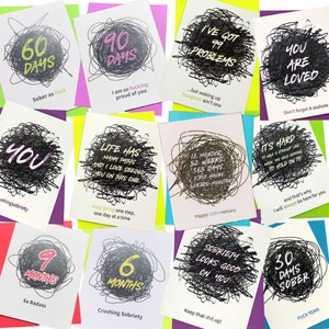 Sobriety Milestones First Year 12 Pack