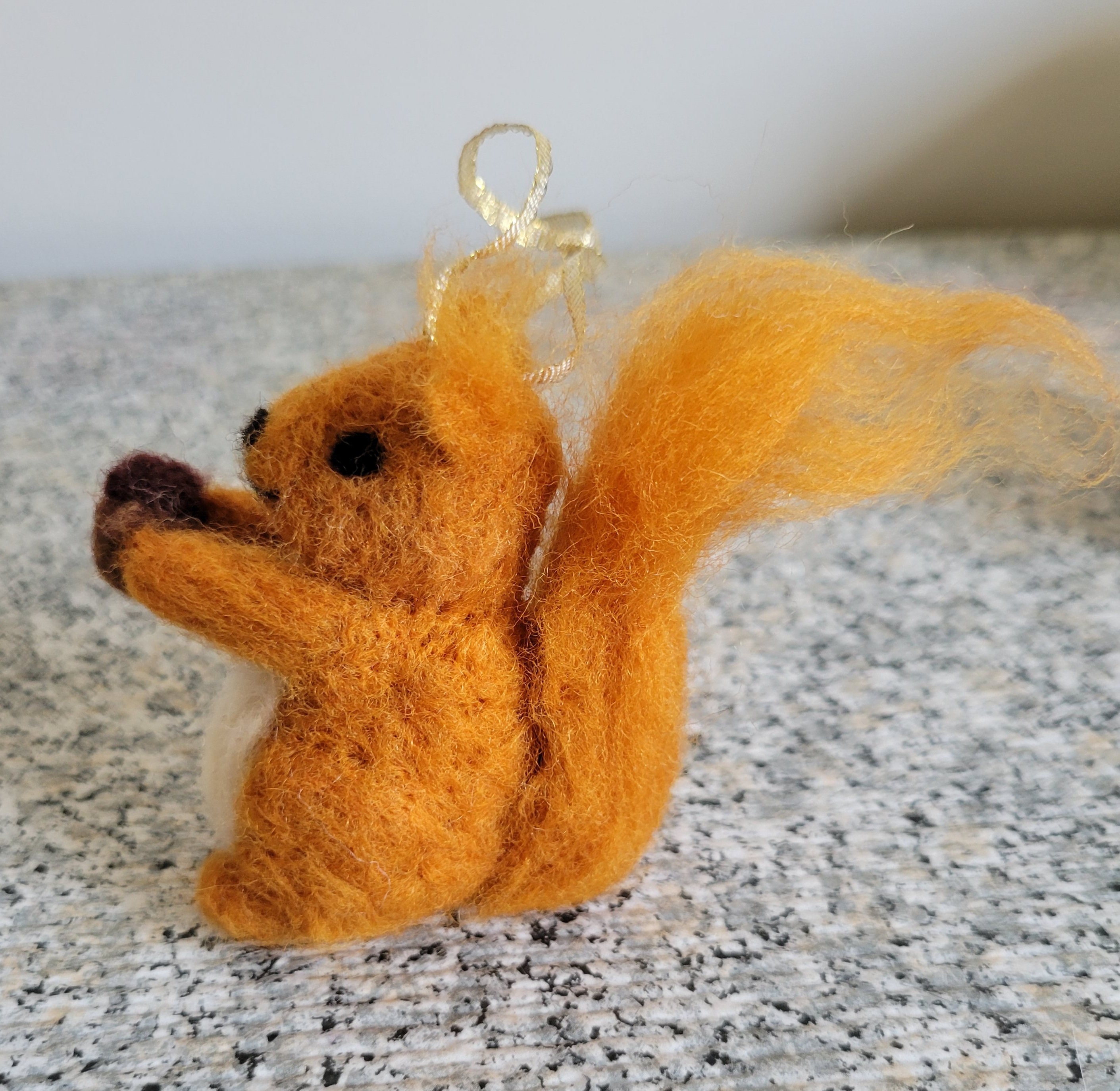 Needle Felted Squirrel Ornament Etsy UK