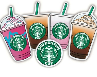 starbucks labels etsy