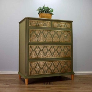 Kacha Gold Damask Furniture Transfer by Redesign With Prima