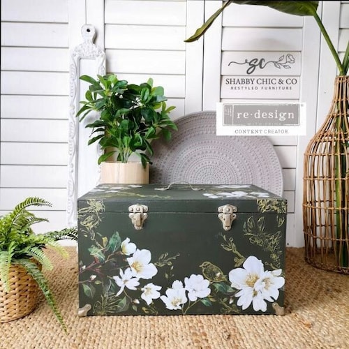 WHITE MAGNOLIA Décor Transfer Redesign With Prima | 6” x 12”