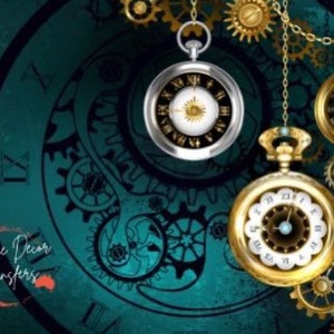 Steampunk Watches Poster Print by Aussie Decor Transfers | MED or LGE