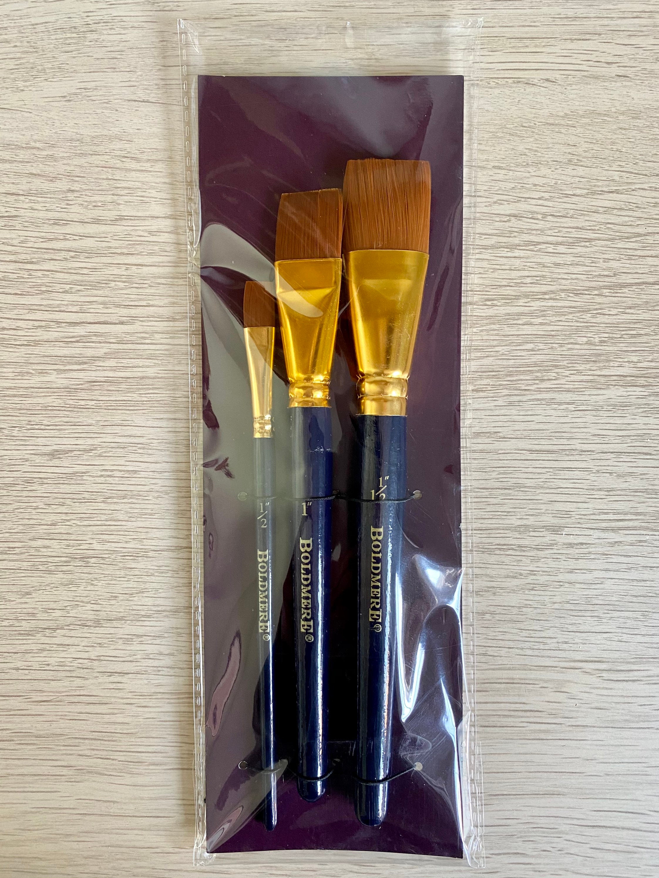 Boldmere Paintbrush Pack of 3 Wash Brush Paintbrush Set Etsy UK