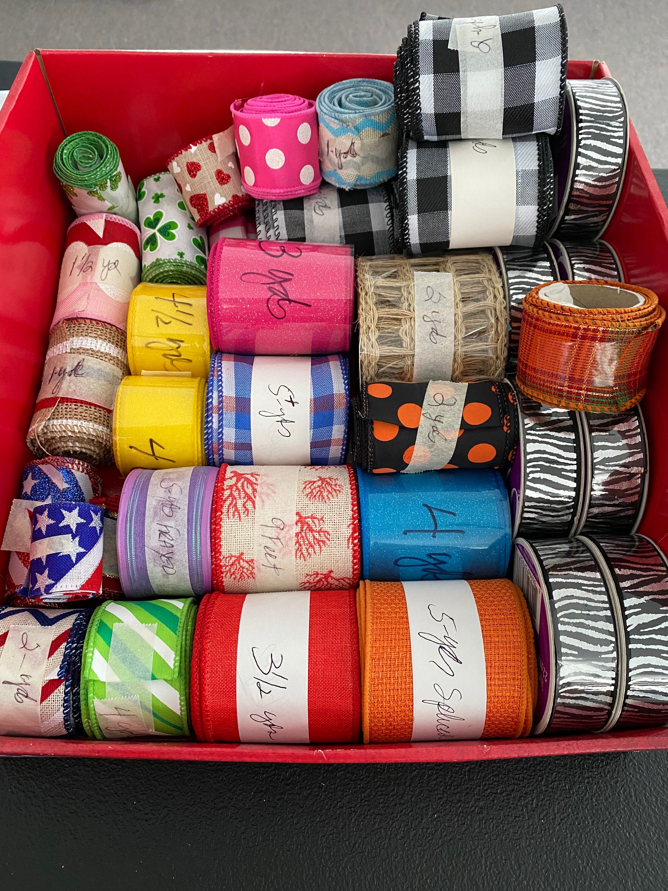 Assorted Everyday Ribbon Leftover SCRAPS Bundle. Approx. 100 Etsy