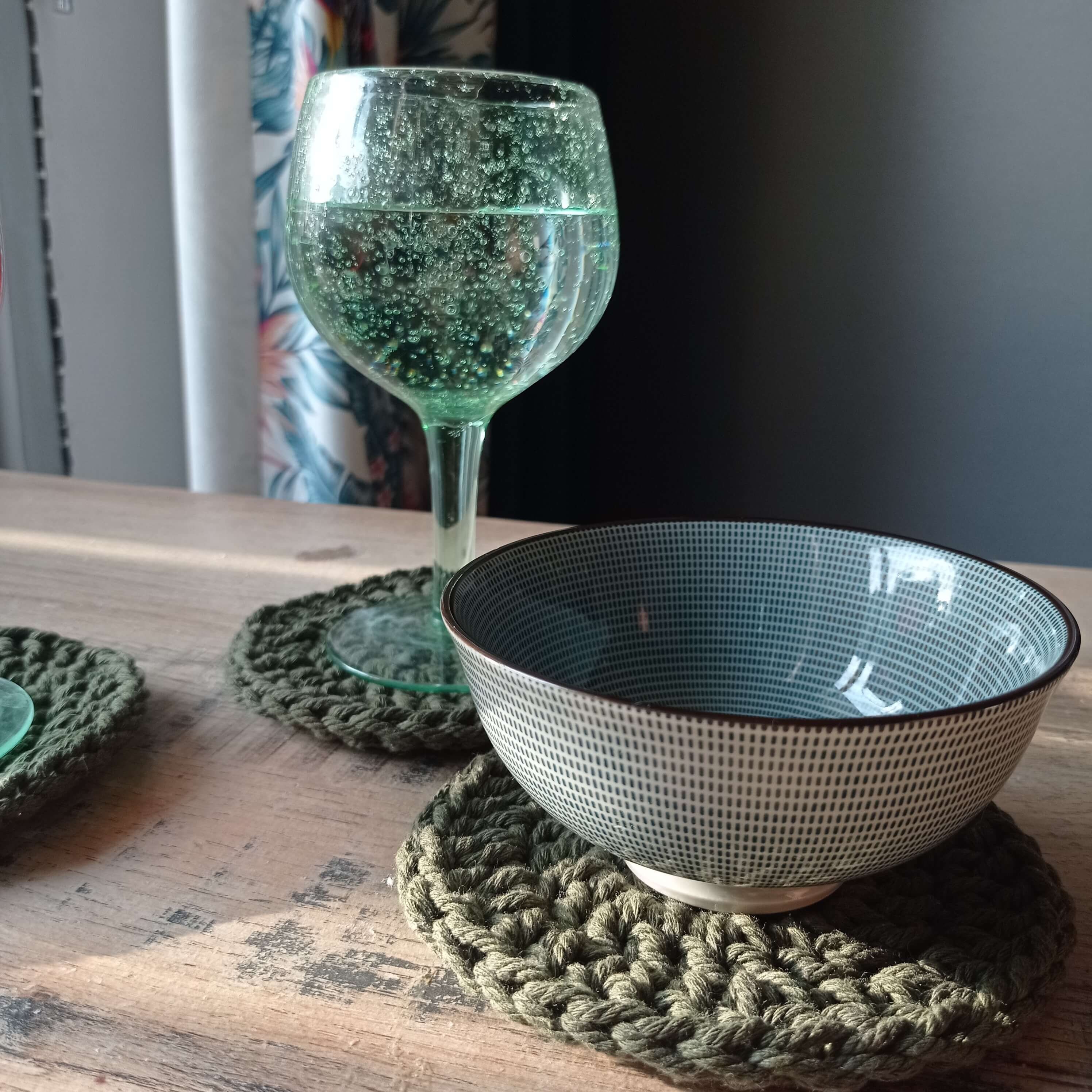 Dessous de Verres en Crochet | Sous Dessous Verre Dessous Macramé