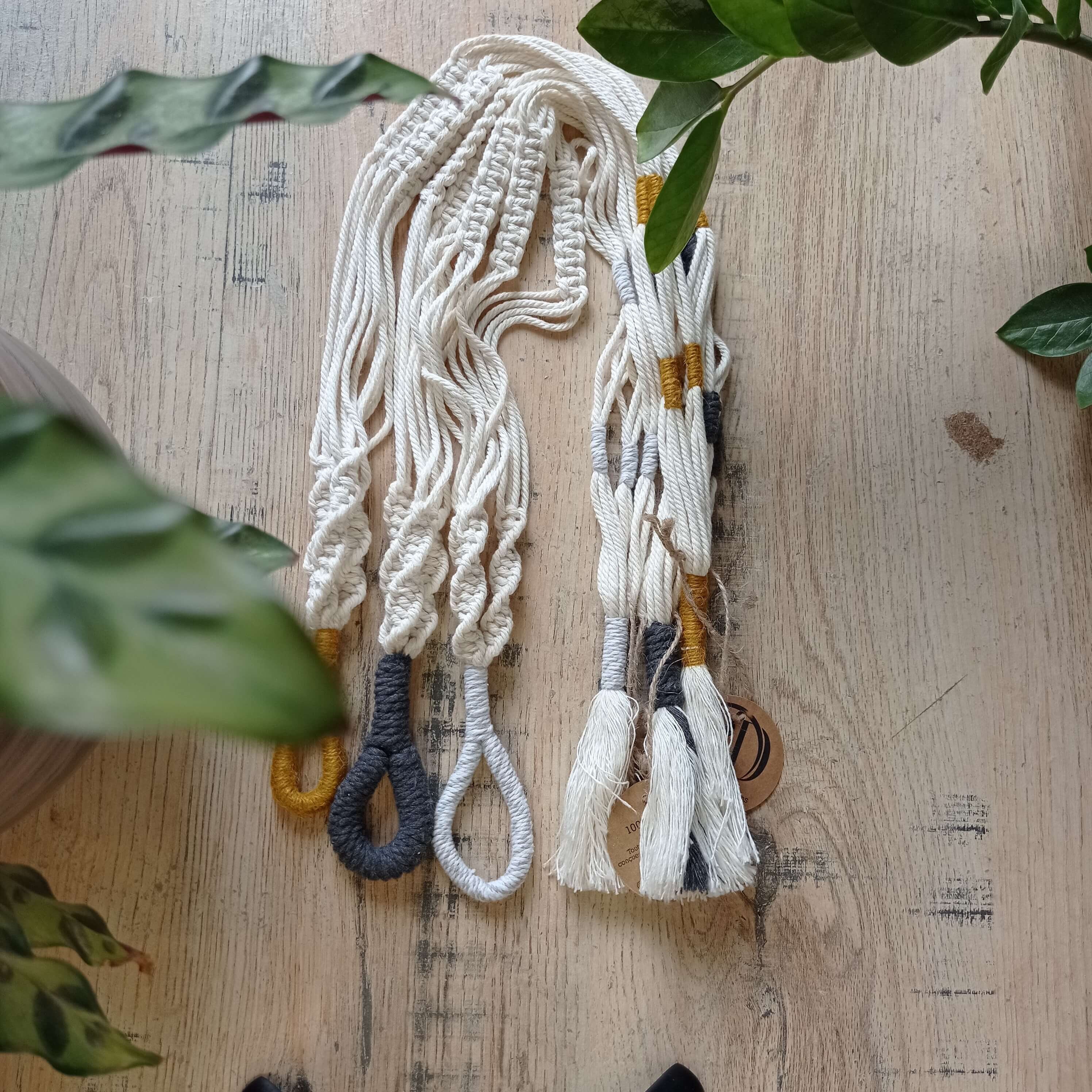 Suspension en Macramé | Porte-Pots Suspension Plantes Macramé