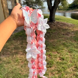 Graduation Lei 2025, Satin Ribbon Lei, Class of 2025 Graduation Lei,Personalized Ribbon Lei,Graduate Keepsake, 2025 Grad