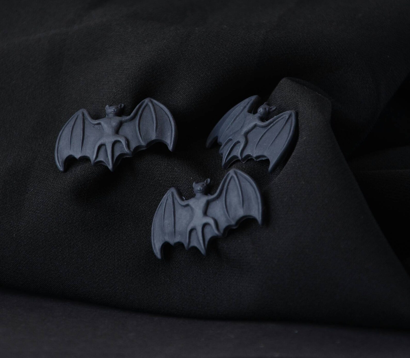 Black bat pins Aesthetic pins set Polymer clay pins Etsy