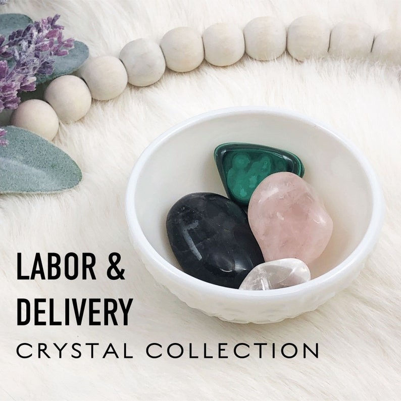 Labor and Delivery Healing Crystal Set Pregnancy Crystal Set Etsy