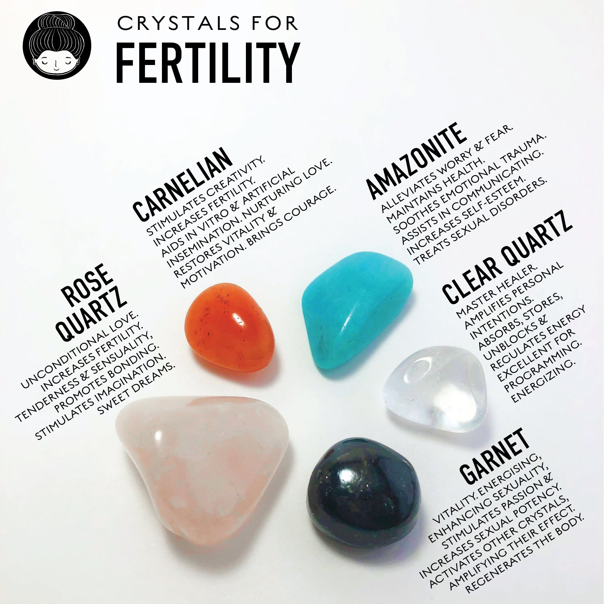 Fertility Healing Stones Crystals for Fertility Fertility Etsy UK