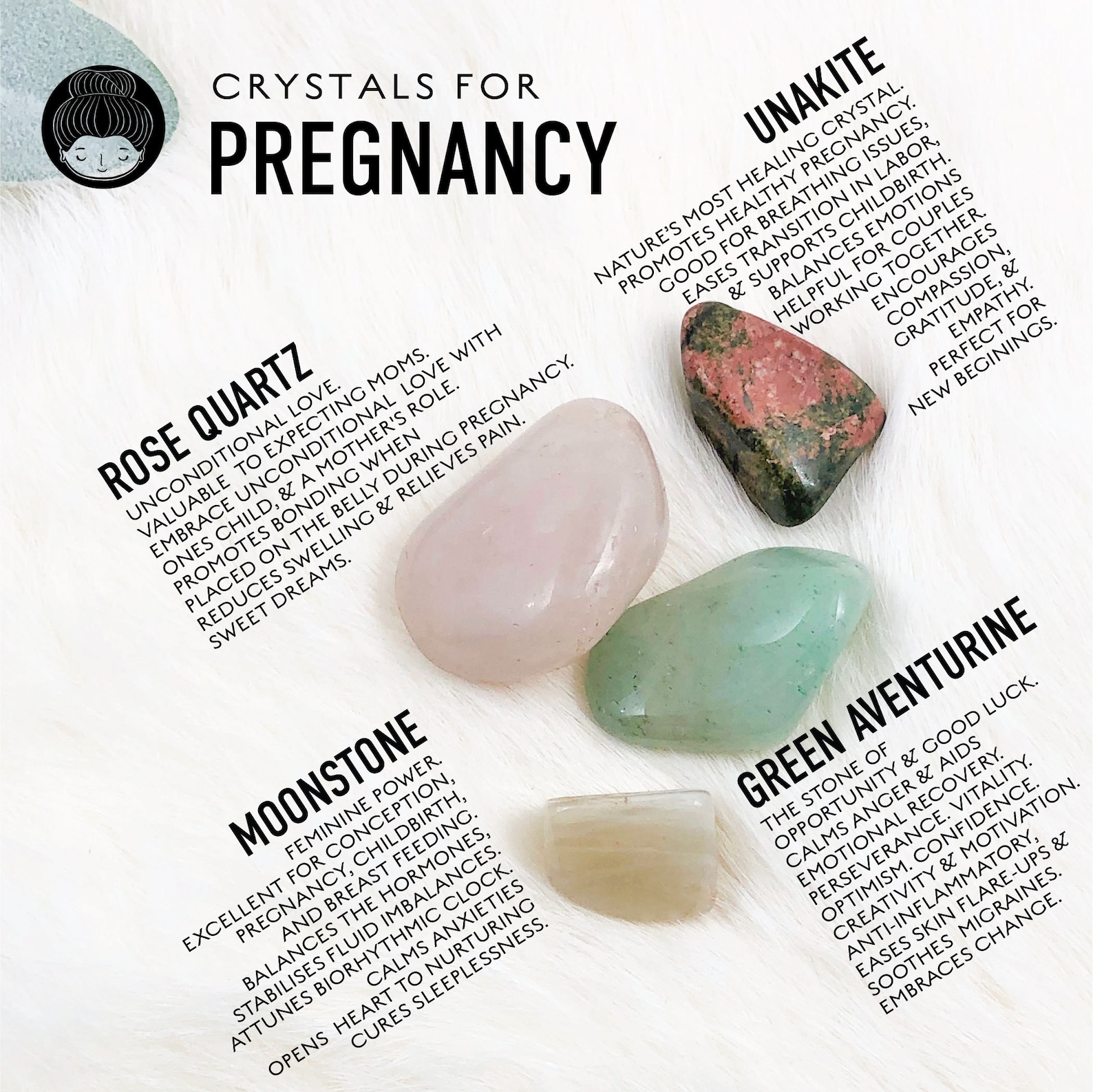 Pregnancy Crystal Set With Box Healing Pregnancy Stones With Etsy