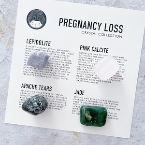 Miscarriage Pregnancy Loss Crystal Collection, Miscarriage and Grief Gift Set