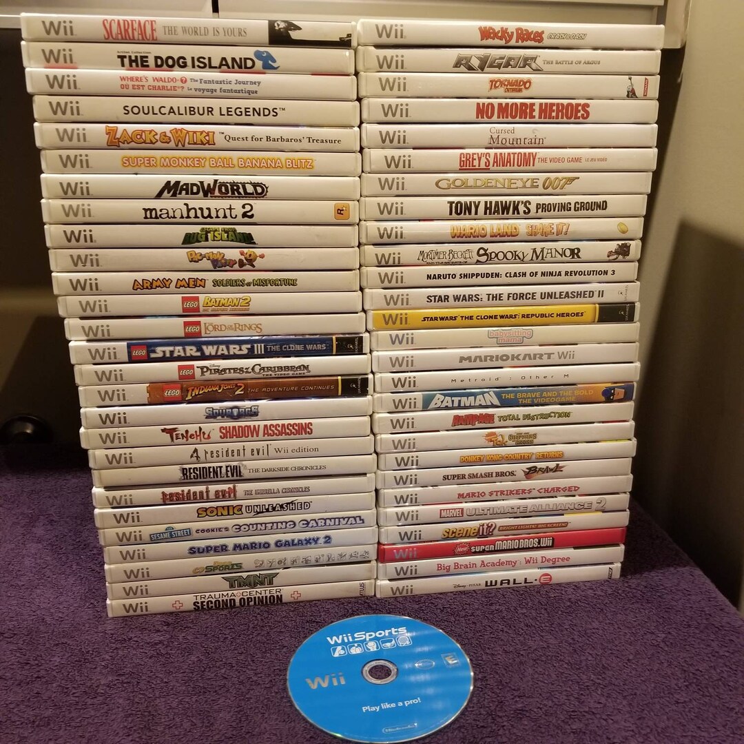 Nintendo Wii Games Authentic - Etsy India