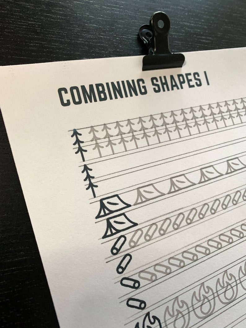 Workbook for Line Drawing Basics, Instant Download and Print at Home ...