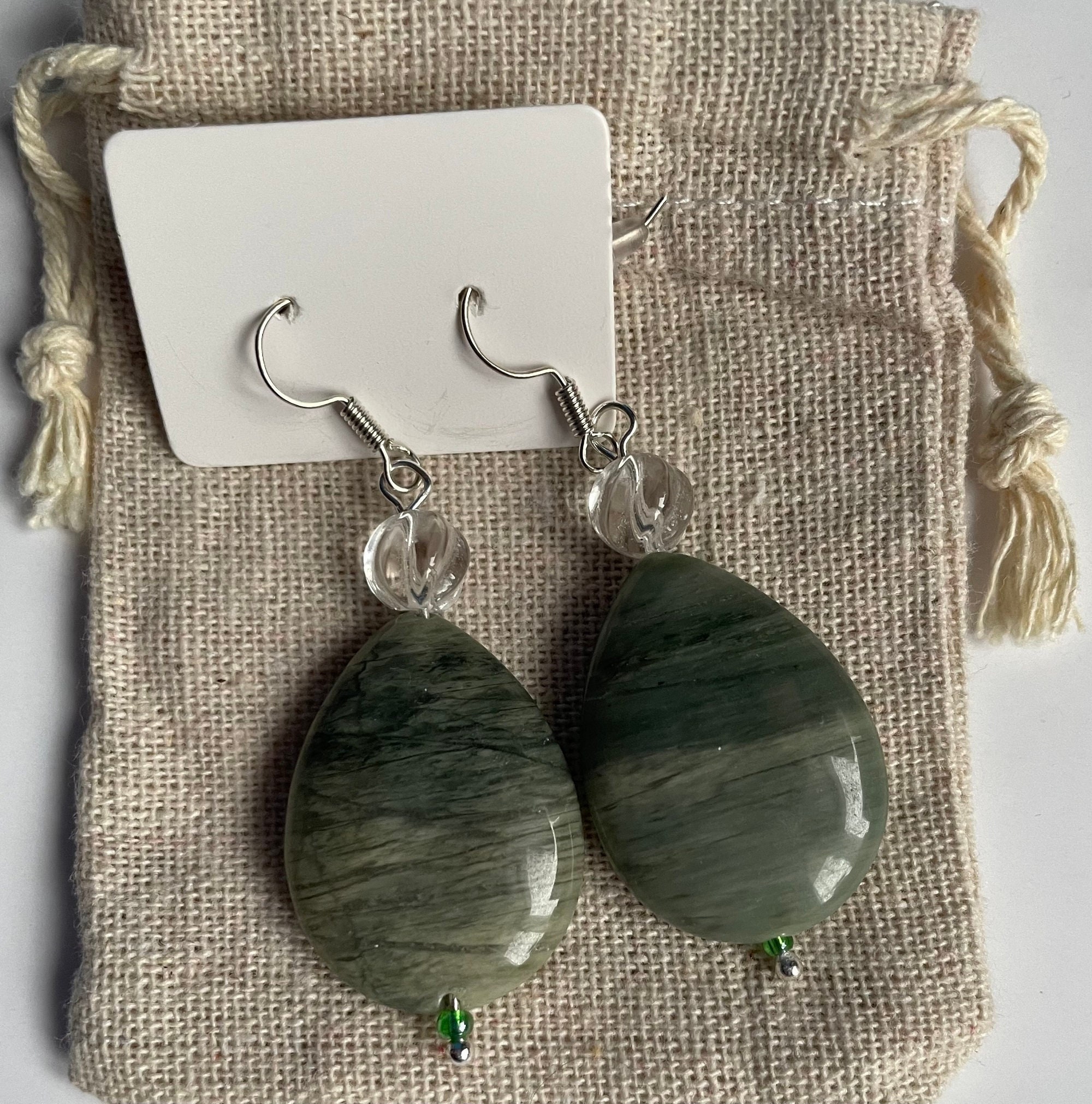 Green Jasper Crystal Tumbled Stone Polished Gemstone / Sleep