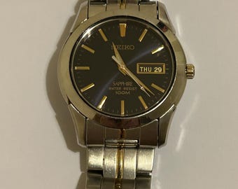 Seiko Sapphire Crystal Analogue Watch