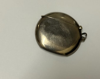 Sterling Silver Circular Vesta Match Case