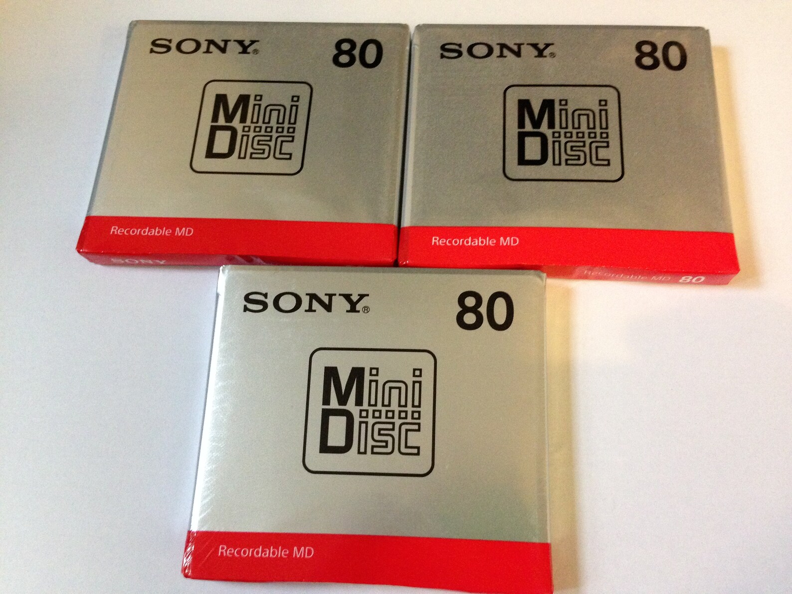 3 New Sony 80 Minute Minidiscs Etsy