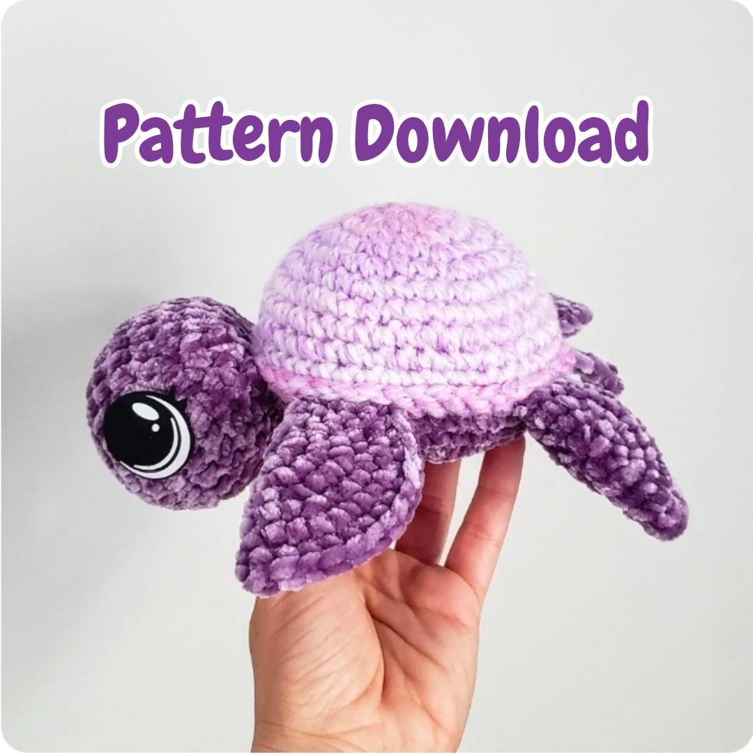Crochet Pattern: No Sew Sea Turtle Amigurumi - Etsy