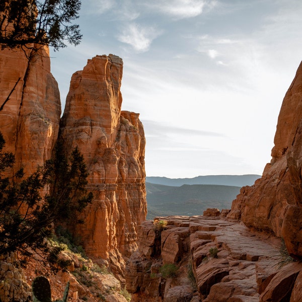 Sedona Arizona Landscape - Cathedral Rock - Photography Print - Fine Art Wall Decor