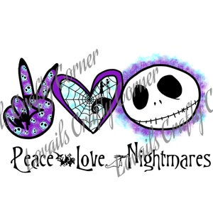 Peace Love Nightmare Etsy