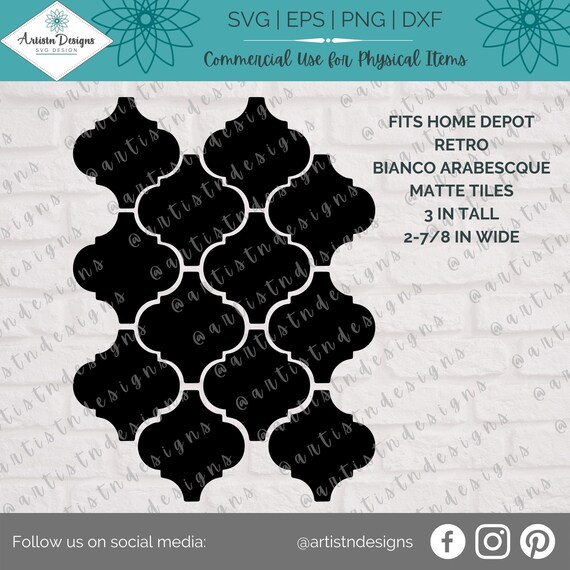 Download Tile Ornament Svg Template Lantern Arabesque Tile Template Etsy