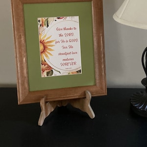 PSALM 107: 1 - 225B - Inspirierende Schrift Framable A4 / 5X7