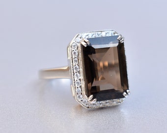 1.70 Ctw Smoky Quartz Rings By Orchid Jewelry Womens Engagement Rings Smoky Quartz Jewelry Silver Overlay Brass Quartz Ring Promise Ring For Her Anniversary Rings For Women Fashion Rings Size 7 1.70 Ctw Smoky Quartz Rings By Orchid Jewelry Womens Engagement Rings Smoky Quartz Jewelry Silver Overlay Brass Quartz Ring Promise Ring For Her Anniversary Rings For Women Fashion Rings Size 7