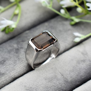Natural Brown Square Genuine Cut Gemstone Cute And Simple Statement Ring Nickel Free Wedding/Anniversary Gift Idea Orchid Jewelry 1.40 Ct 7X7mm Smoky Quartz Sterling Silver Solitaire Ring For Women Natural Brown Square Genuine Cut Gemstone Cute And Simple Statement Ring Nickel Free Wedding/Anniversary Gift Idea Orchid Jewelry 1.40 Ct 7X7mm Smoky Quartz Sterling Silver Solitaire Ring For Women