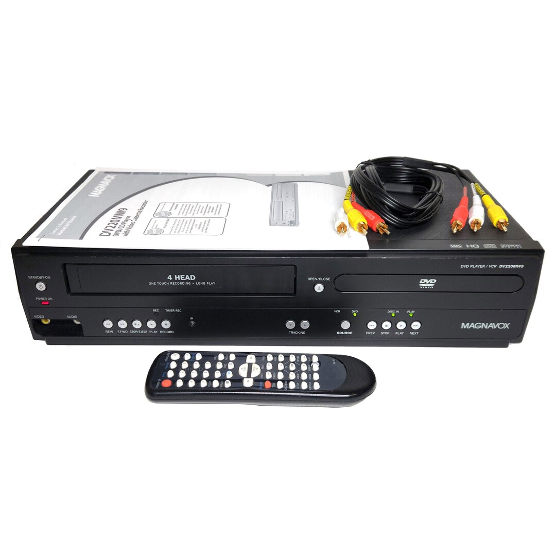 Magnavox DV220MW9 VCR/DVD Combo With New Remote Control, Cable, Manual