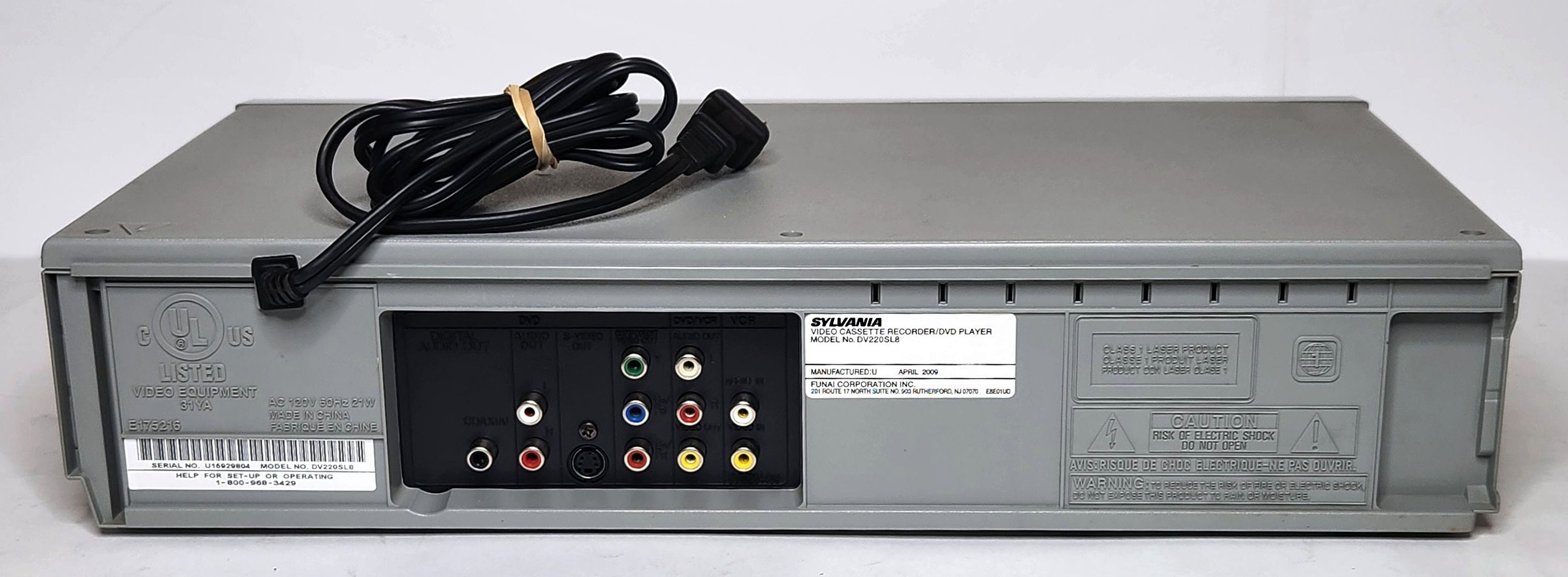 Sylvania VCR/DVD Combo With Remote Control Cable Manual - Etsy 