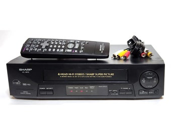 Sharp VCR 4-Head Hi-Fi Stereo, Remote Control, AV Cable, VC-H810U vhs - Tested, Guaranteed