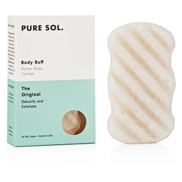 Original Konjac Body Sponge, Natural Konjac Sponge, Body Sponge, Detoxifying Cleanser, Deep Cleansing Sponge, Luxurious Konjac Body Sponge