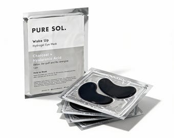 Charcoal Hyaluronic Acid Under Eye Mask | Depuff Dark Circles, Re-energize Skin Collagen Eye Mask