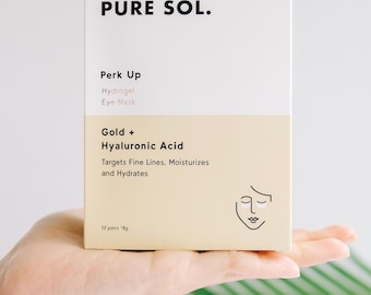 Gold Hydrogel Eye Masks | Hyaluronic Acid Anti-Aging Treatment (12 Pairs)