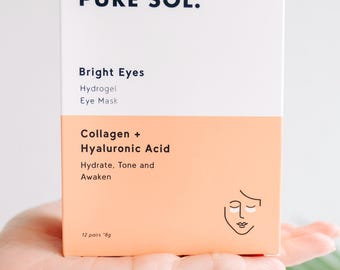 Bright Eyes Hydrogel Eye Mask: Collagen Hyaluronic Acid Skincare