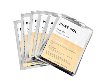 Gold Hydrogel Under Eye Patches – Hydrating Eye Mask with Hyaluronic Acid, 6 Pairs