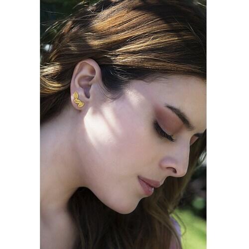 Florence Stud Earrings Filigree shops Silver & Gold