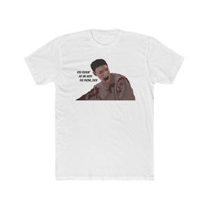 Scream Movie Stu Tee Shirt, Unisex Horror Movie Fan Apparel, Cotton Crew T-Shirt, Phone Attack Graphic Tee, Halloween Movie Lover Gift