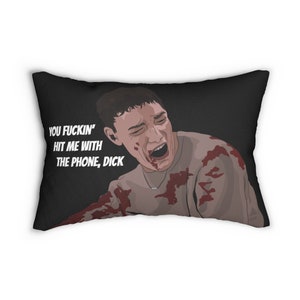 Scream Movie Pillow You hit me with the phone, horror movie decor, scream decor