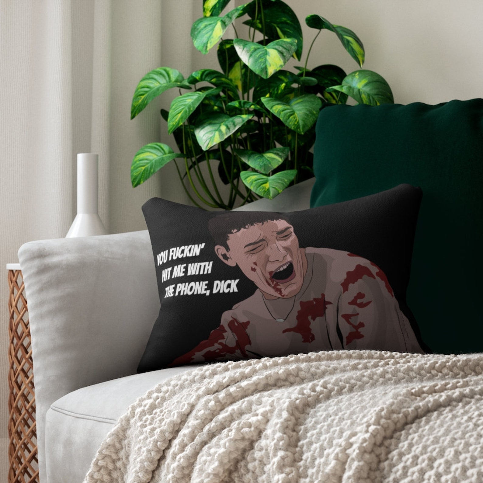 Scream Movie Pillow / Stu Scream / Scream Decor / Horror Movie Etsy