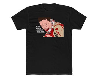 Horror Movie Fan T-Shirt, Scream Tee, Funny Stu Shirt, Unisex Cotton Crew Tee, Halloween Costume Top
