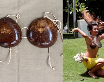 Coconut Bra brassiere Hawaiian Coconut Bra Hula Girl Dancer