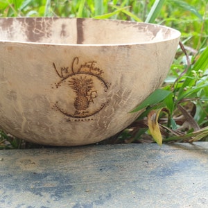 50 Natural Coconut Bowls with your logo eco-friendly for handicraft pet supply