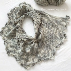 Pearlescent Shawlette crochet pattern | PDF file | crochet shawl | crochet wrap | crochet scarf | Shawlette | how to crochet a shawl
