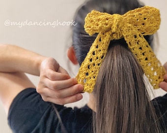 Patrón de crochet para bufanda de encaje Luna / Accesorios para principiantes (patrón PDF)